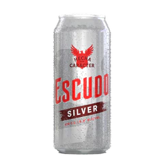 Cerveza Escudo Silver lata 470 CC