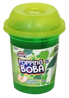 BEB. GUNYS POPPING BOBA MANZANA 350cc