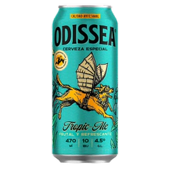 CERVEZA ODISSEA TROPICAL ALE LATA 470cc4.5g