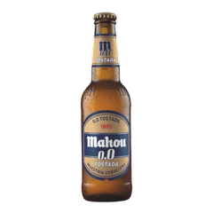 Cerveza Mahou Tostada Sin Alcohol botella 330 CC