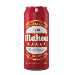 Cerveza Mahou 5 Estrellas Lata 500cc