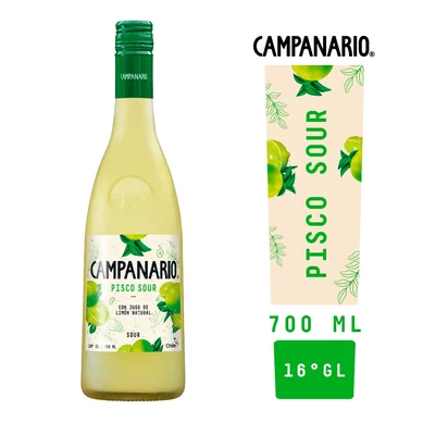 Pisco Campanario Sour 700Cc. 16G