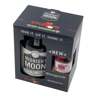 Pack Whiskey Midnight Moon Apple 750Cc35G + Shotgl