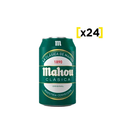 Cerveza Mahou Clasica Lata 330cc x24