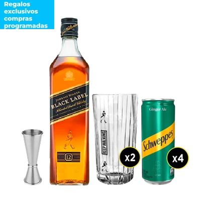 Whisky Johnnie Walker Black Etiqueta Negra 750 CC