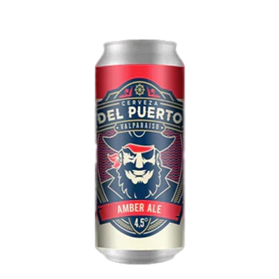 Cerveza del Puerto Amber Ale Lata 473cc