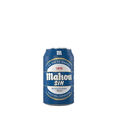 Cerveza Mahou sin alcohol lata 330 CC