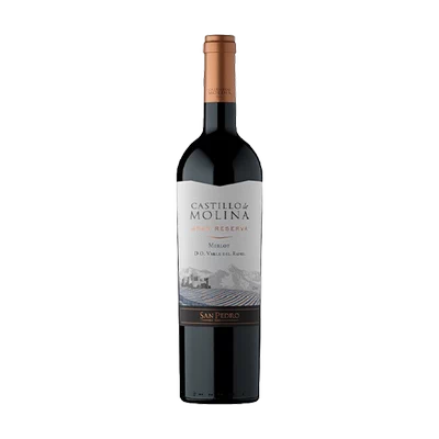 Vino Castillo de Molina Gran Reserva Merlot Botella 750cc