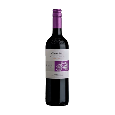 Vino Cono Sur Reserva Bicicleta Merlot Botella 750cc