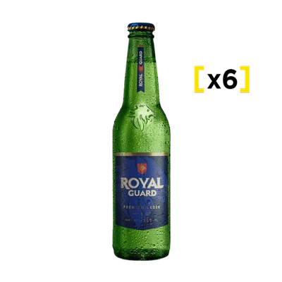 Cerveza Royal Guard Lager botella 355 CC x6