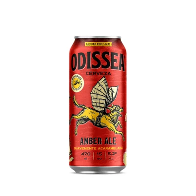Cerveza Odissea Amber 470Cc5.2G