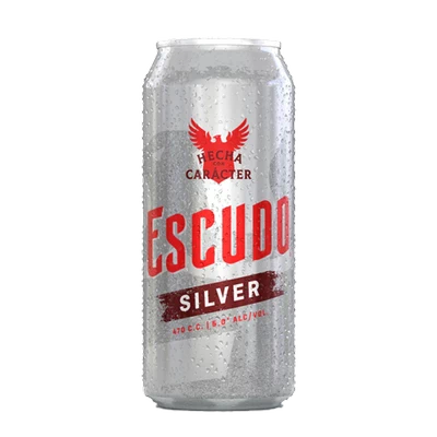 Cerveza Escudo Silver lata 470 CC