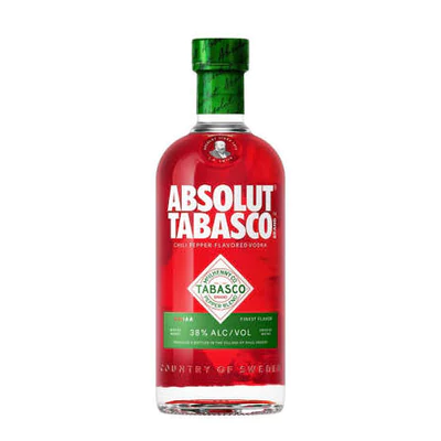 VODKA ABSOLUT TABASCO 750cc 38g