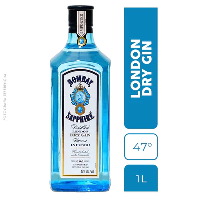 Gin Bombay Sapphire 1000Cc 40G
