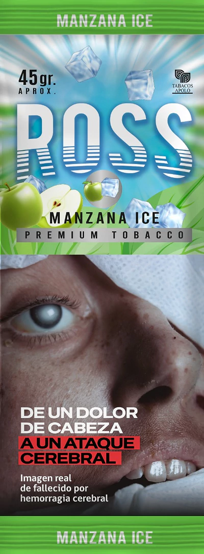 Tabaco Ross Manzana Ice 45gr