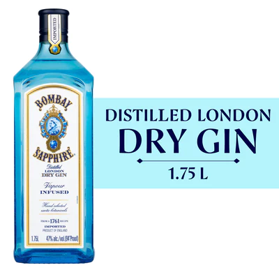 Gin Bombay Sapphire Botellon 1750Cc 47G