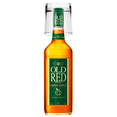 Whisky Old Red Apple 1000Cc 29.5G + Vaso