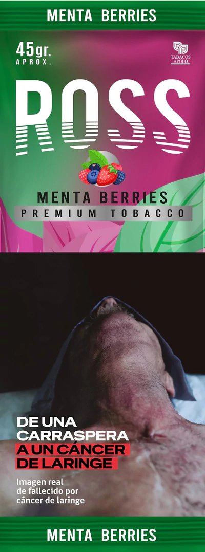 Tabaco Ross Menta Berries 45gr