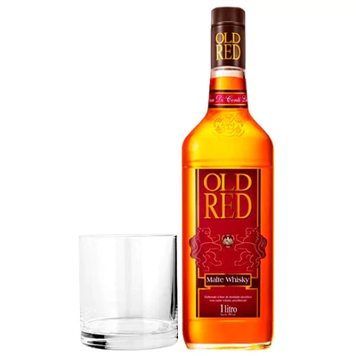 Whisky Old Red + Vaso 1000Cc 38G