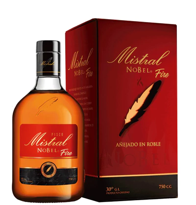Pisco Mistral Nobel Fire 750Cc 30G