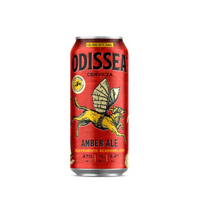 Cerveza Odissea Amber 470Cc5.2G
