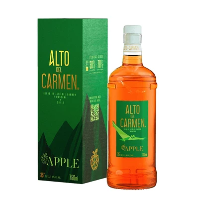 Pisco Alto del Carmen Apple Botella 750 cc