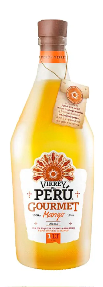 Pisco Virrey Del Peru Gourmet Mango 1000Cc 12G