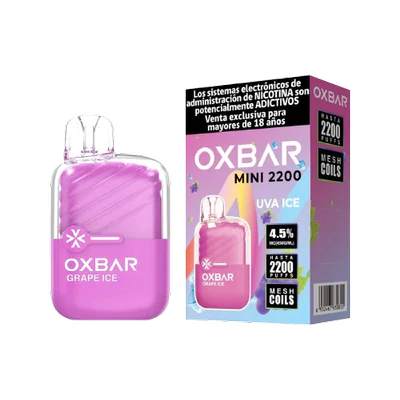 Vaporizador Oxbar Mini 2.200 Uva Ice