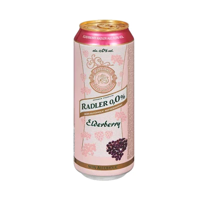 CERVEZA ZAHRINGER ELDERBERRY S/ALCOHOL LATA 500cc