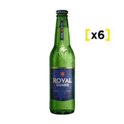 Cerveza Royal Guard Lager botella 355 CC x6