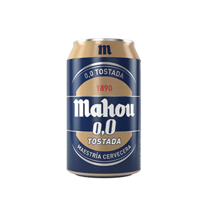 Cerveza Mahou Tostada Sin Alcohol lata 330 CC