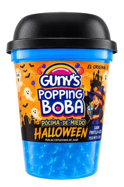 BEB.GUNYS POPPING BOBA POCIMA FRUTILLA AZUL 350cc