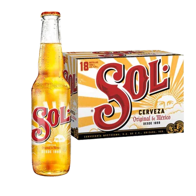 CERVEZA SOL GRANEL 330cc 13g  CAJA  X 18
