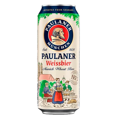 Cerveza Paulaner Weissbier Lata 500cc