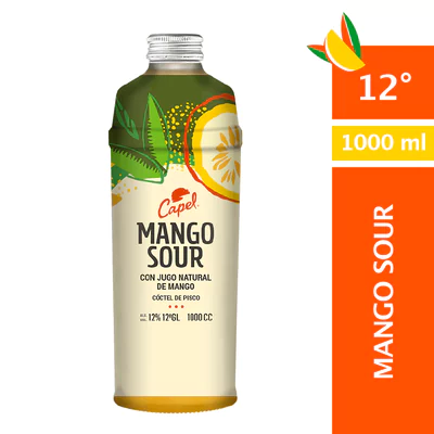 Pisco Capel Sour Mango 1000Cc.12G