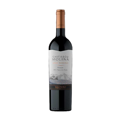 Vino Castillo de Molina Gran Reserva Merlot Botella 750cc
