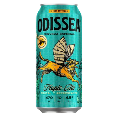 CERVEZA ODISSEA TROPICAL ALE LATA 470cc4.5g