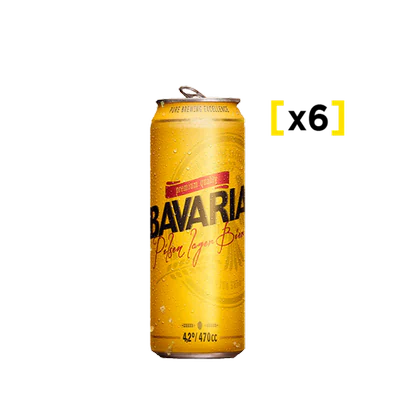 Cerveza Bavaria Lata 470cc x6