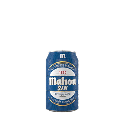 Cerveza Mahou sin alcohol lata 330 CC