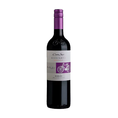 Vino Cono Sur Reserva Bicicleta Merlot Botella 750cc