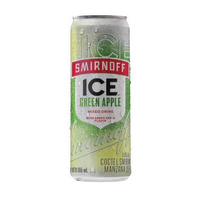 VODKA SMIRNOFF ICE GREEN APPLE LATA 355cc 5g