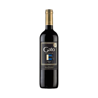 BOT.VINO GATO PREMIUM MERLOT 750cc 11.5g