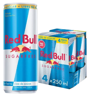 BEB.RED BULL SUGAR FREE 250cc  x  4