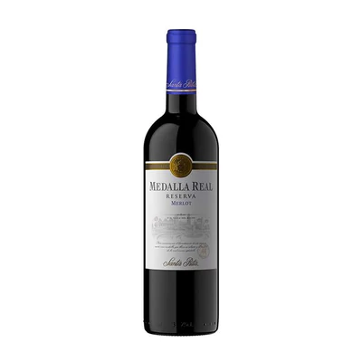 Vino Medalla Real Reserva Merlot Botella 750cc