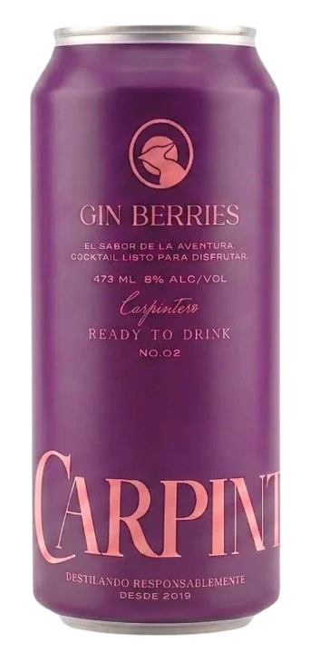GIN CARPINTERO BERRIES  LATA 473cc8g