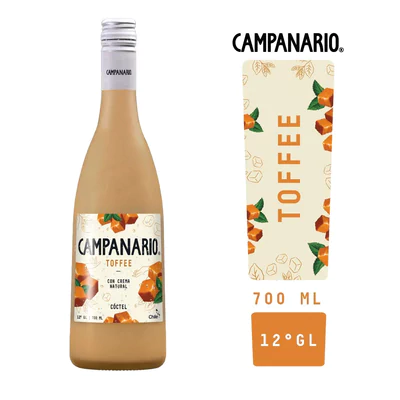 Pisco Campanario Toffee 700Cc 12G