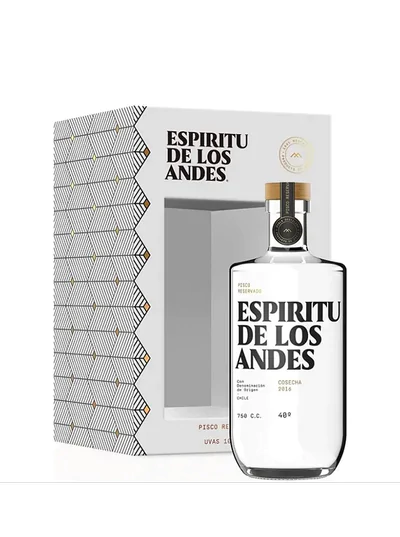 Pisco Espiritu de los Andes Botella 750cc