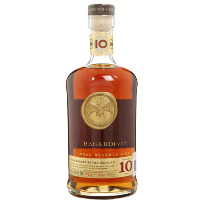 Ron Bacardi 10 Años 750Cc 40G