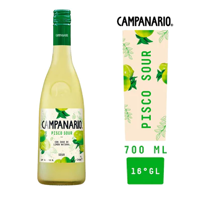 Pisco Campanario Sour 700Cc. 16G