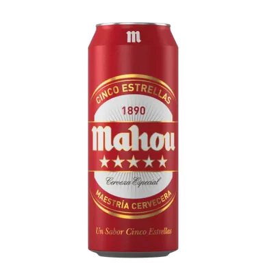 Cerveza Mahou 5 Estrellas Lata 500cc